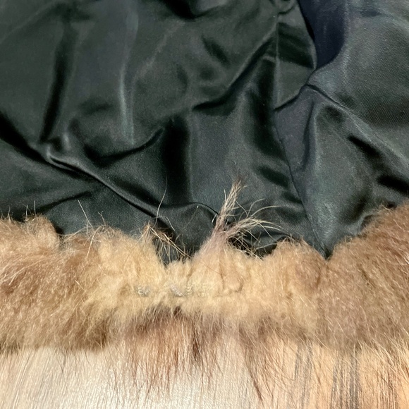 Custom 100% Real Fur vintage Coat waist length jacket - Picture 9 of 13
